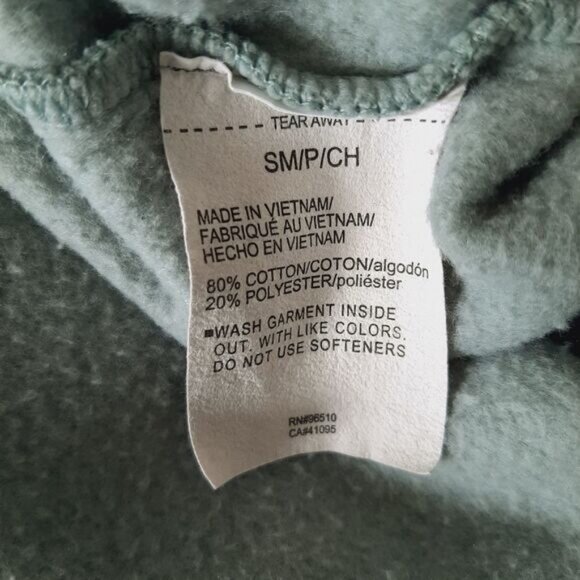 UNDER ARMOUR High Neck Comfy Sweatshirt Sage Green Sz S Flawed - Picture 13 of 13